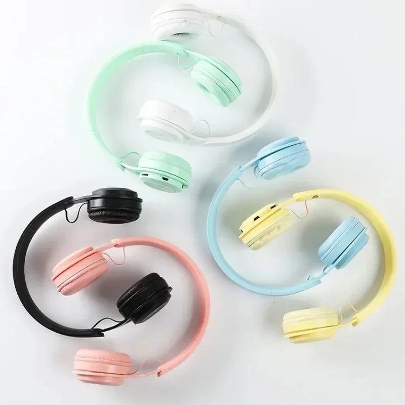 Fones de Ouvido Bluetooth Y08 Macaron: Com Microfone, Ideal para Jogos e MP3